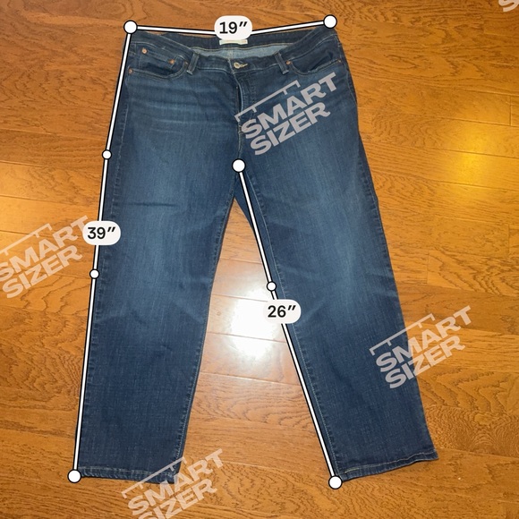 Levi's | Women’s Plus Size Dark Wash Boyfriend Crop Jeans Size 20W - Picture 10 of 10